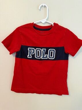 Polo Ralph Lauren Red & Navy Logo Tee